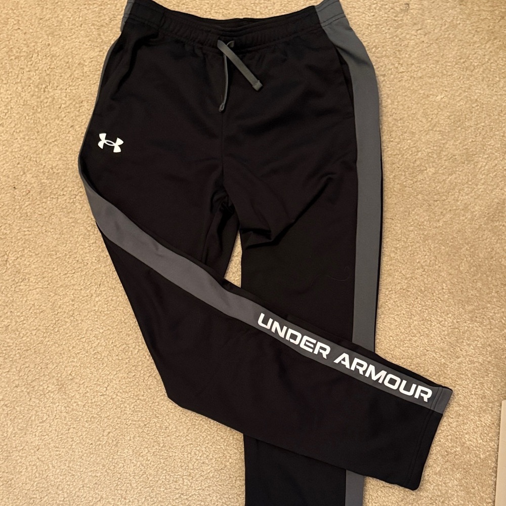 Under Armour Kids Black and Gray Joggers